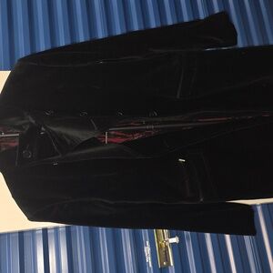 Zara Black Velvet Coat
